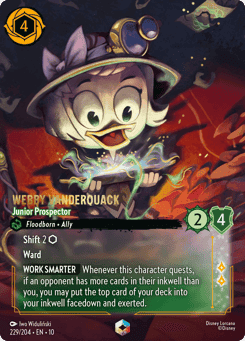 Webby Vanderquack - Junior Prospector card