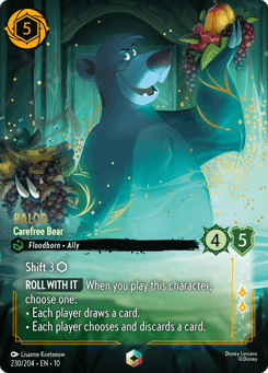 Baloo - Carefree Bear card