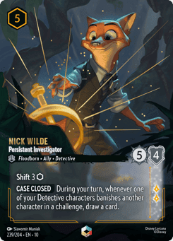 Nick Wilde - Persistent Investigator card