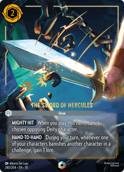 The Sword of Hercules card