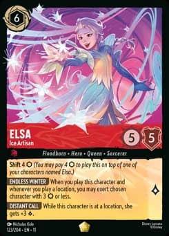 Elsa - Ice Artisan card
