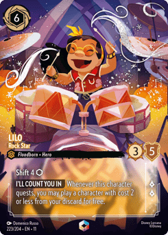 Lilo - Rock Star card