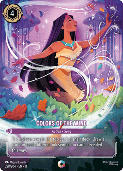 Colors of the Wind card
