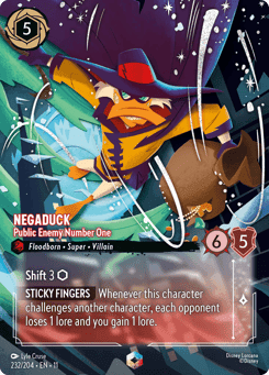 Negaduck - Public Enemy Number One card