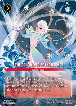 The Cold Never Bothered Me card