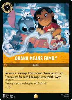 Ohana Means Family card