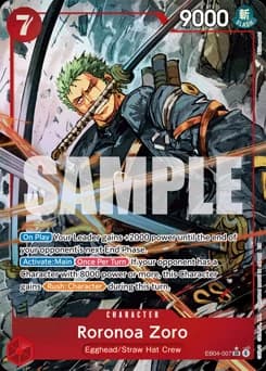 Roronoa Zoro card