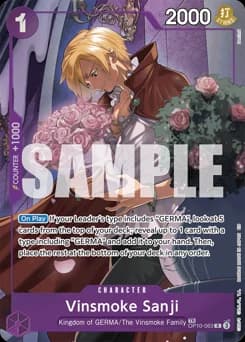 Vinsmoke Sanji card