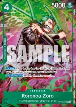 Roronoa Zoro card