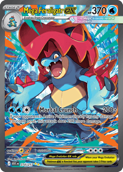 Mega Feraligatr ex card