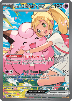 Lillie's Clefairy ex card