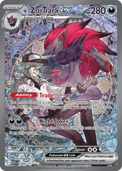 N's Zoroark ex card