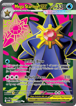 Mega Starmie ex card