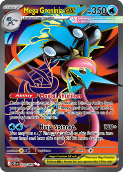 Mega Greninja ex card