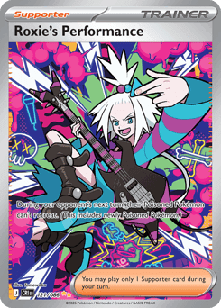 Roxie's Performance card