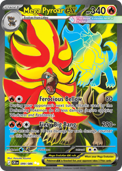 Mega Pyroar ex card