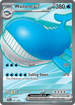 Wailord ex card
