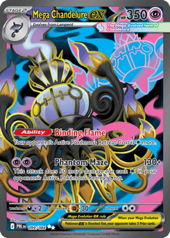 Mega Chandelure ex card