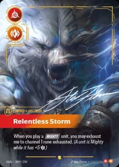 Relentless Storm card