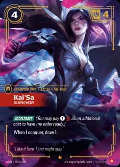 Kai'sa, Survivor card