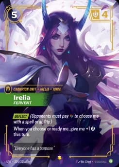 Irelia, Fervent card