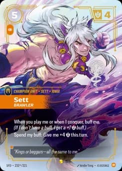 Sett, Brawler card