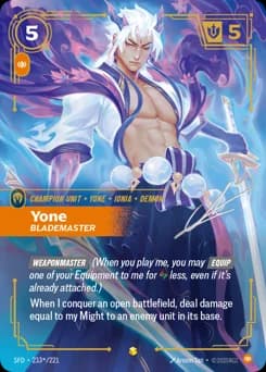 Yone, Blademaster card