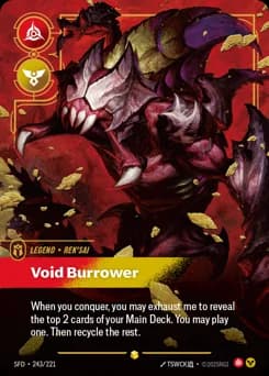 Void Burrower card
