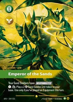 Emperor Of The Sands card