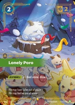 Lonely Poro card