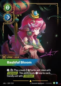 Bashful Bloom card