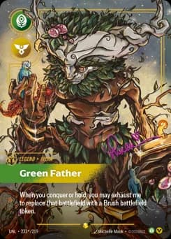 Green Father card