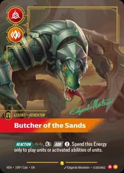 Butcher Of The Sands card