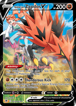 Galarian Zapdos V card