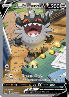 Galarian Perrserker V card